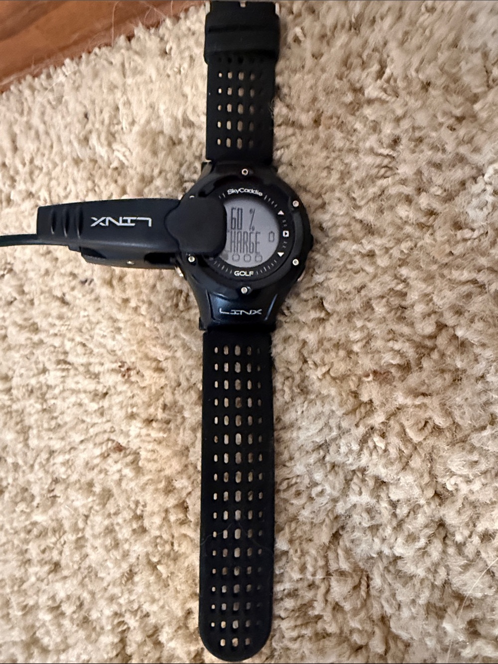Lynx Black Golf GPS Sports Watch - Rechargeable Golf Tracker